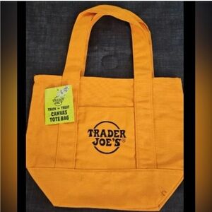 Trader Joe’s Orange Canvas Tote Bag